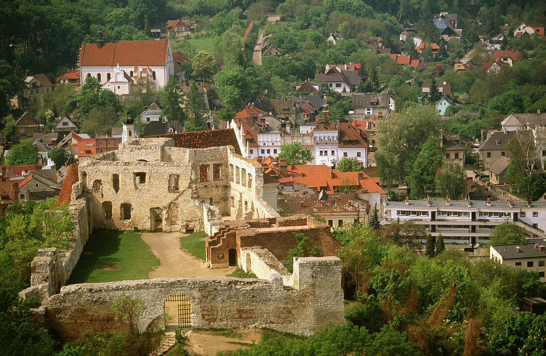 Old castle in Kazimierz Dolny. Malopolska. Poland