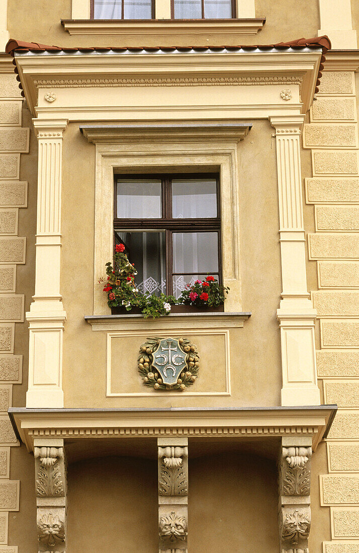 Window detail. Wavel Cathedral Museum. Waven Hill. Krakow. Poland