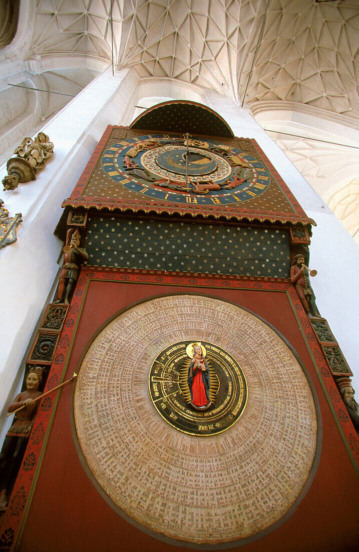 Astronomical clock. Saint Mary s Church. Gdansk. Pomerania. Poland