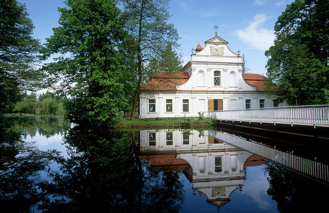 Chapel upon the water in Zwierzyniec. Malopolska province. Poland