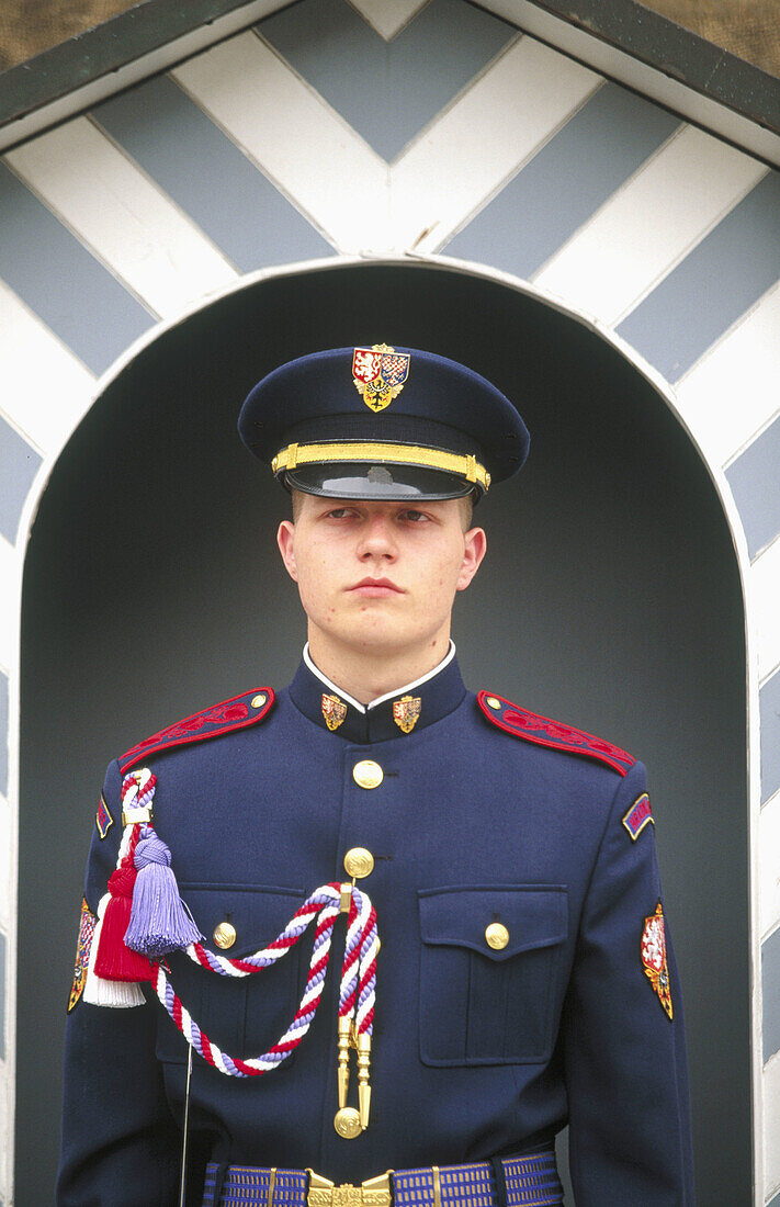 Prague Castle guard. Prague. Czech Republic