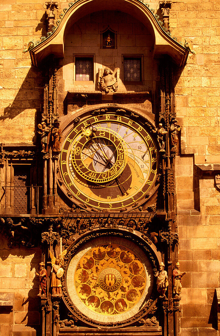 Old Town Hall astronomical clock. Prague. Czech Republic