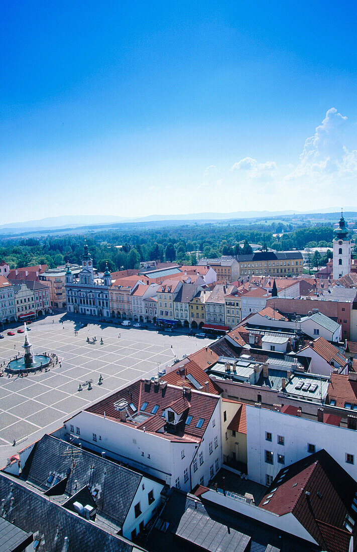  Bohemia, Ceske Budejovice, Ceské Budejovice, Cities, City, Cityscape, Cityscapes, Color, Colour, Czech Republic, Daytime, Europe, Exterior, Old Town, Outdoor, Outdoors, Outside, Square, Squares, Travel, Travels, Urban landscape, Urban landscapes, Vertica