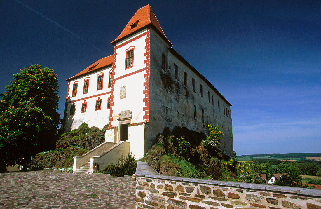 Home of Motorcycle Museum. Kamen Castle. Kamen. South Bohemia. Czech Republic