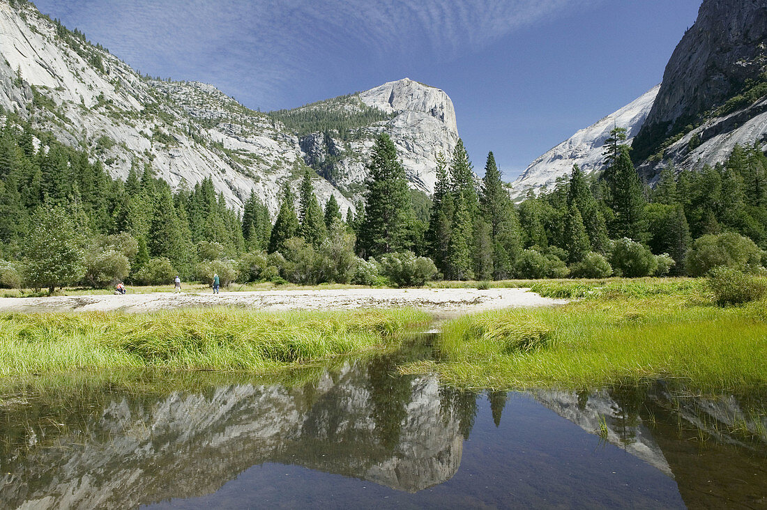 Mirror Lake in Yosemite National Park. California, USA