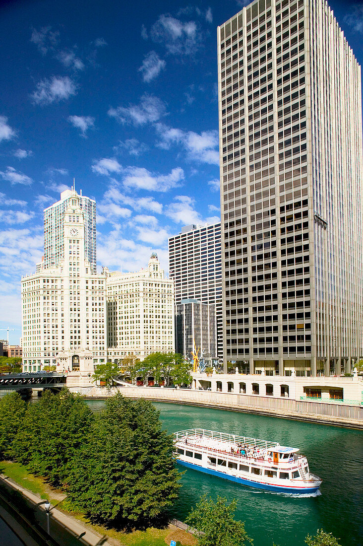 The Wrigley Building. Chicago. Illinois, USA