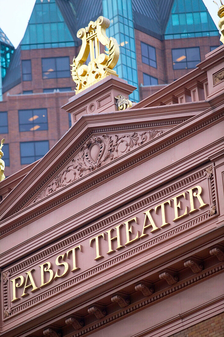 Pabst Theater (built 1895), detail. Milwaukee. Wisconsin, USA