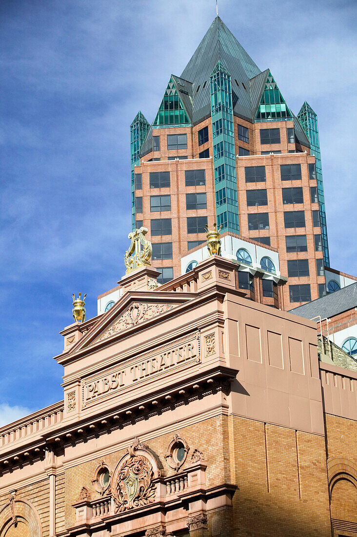 Pabst Theater (built 1895), detail. Milwaukee. Wisconsin, USA