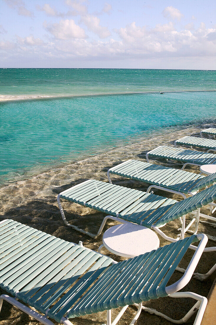 Bahamas, Grand Bahama Island, Lucaya: Our Lucaya Beach Resort, Westin Hotel, Poolside Chairs