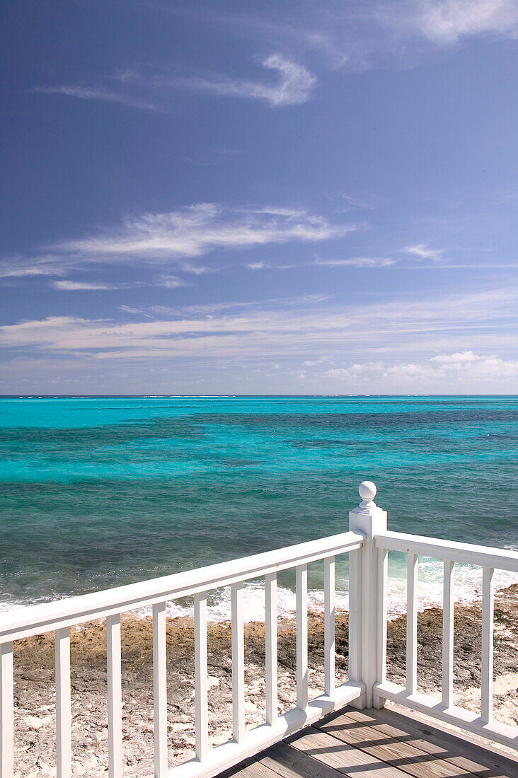 Bahamas, Abacos, Loyalist Cays , Man O War Cay: Porch View of the Atlantic Ocean