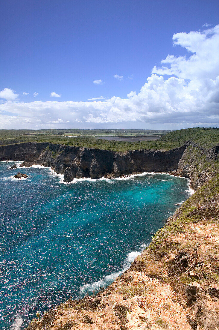 French West Indies (FWI), Guadeloupe, Grande Terre Island, Pointe de la Grande Vigie: Coastal Views of Northern Grande
