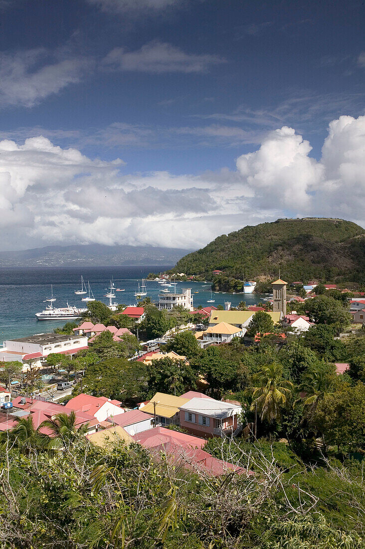 French West Indies (FWI), Guadeloupe, Les-Saintes Islands, Terre-de-Haut: Bourg Des Saintes, Harbor View