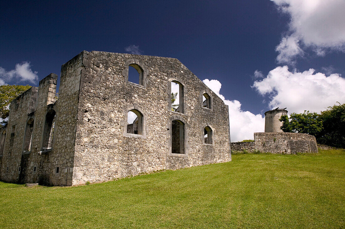 French West Indies (FWI), Guadeloupe, Marie-Galante Island, Grand-Bourg: Chateau Murat, 18th Century Sugar Estate Museum