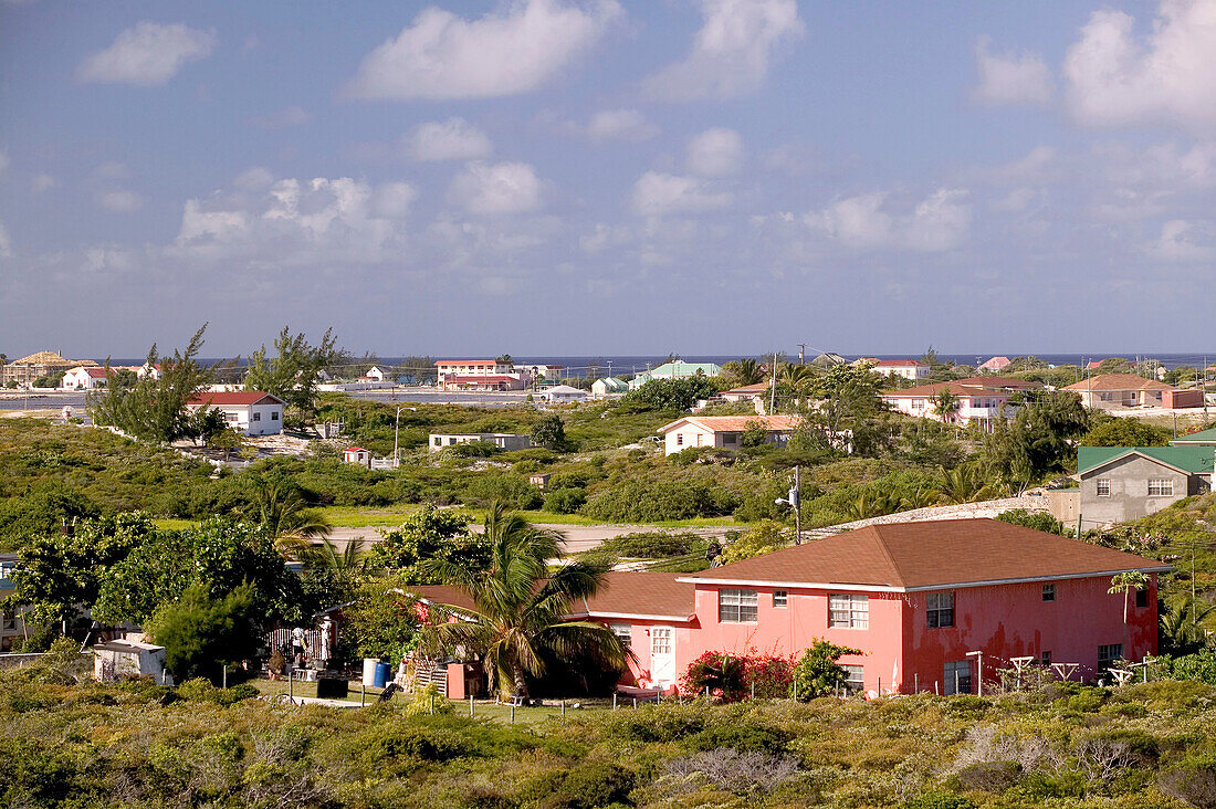 Turks & Caicos, Grand Turk Island, Cockburn Town: Town View from Breezy Brae