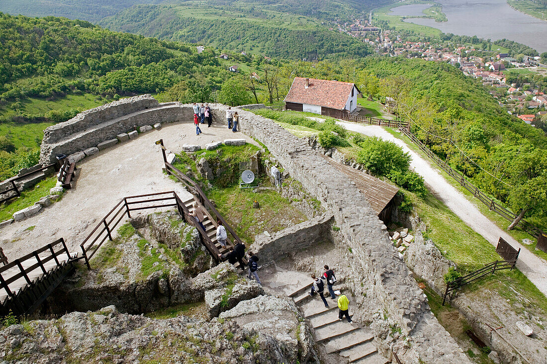 Visegrad Citadel (b.1259) - Castle View. Visegrad. Danube bend. Hungary. 2004.