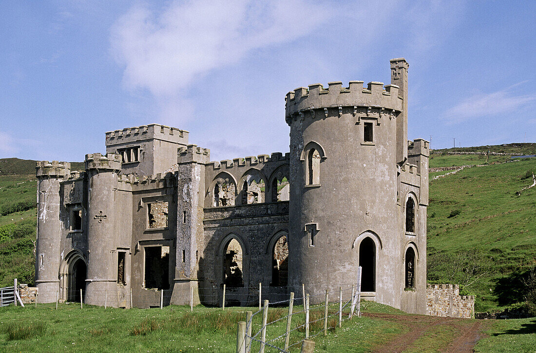 Castle s ruins. Clifden. Connemara. Co. Galway. Ireland.