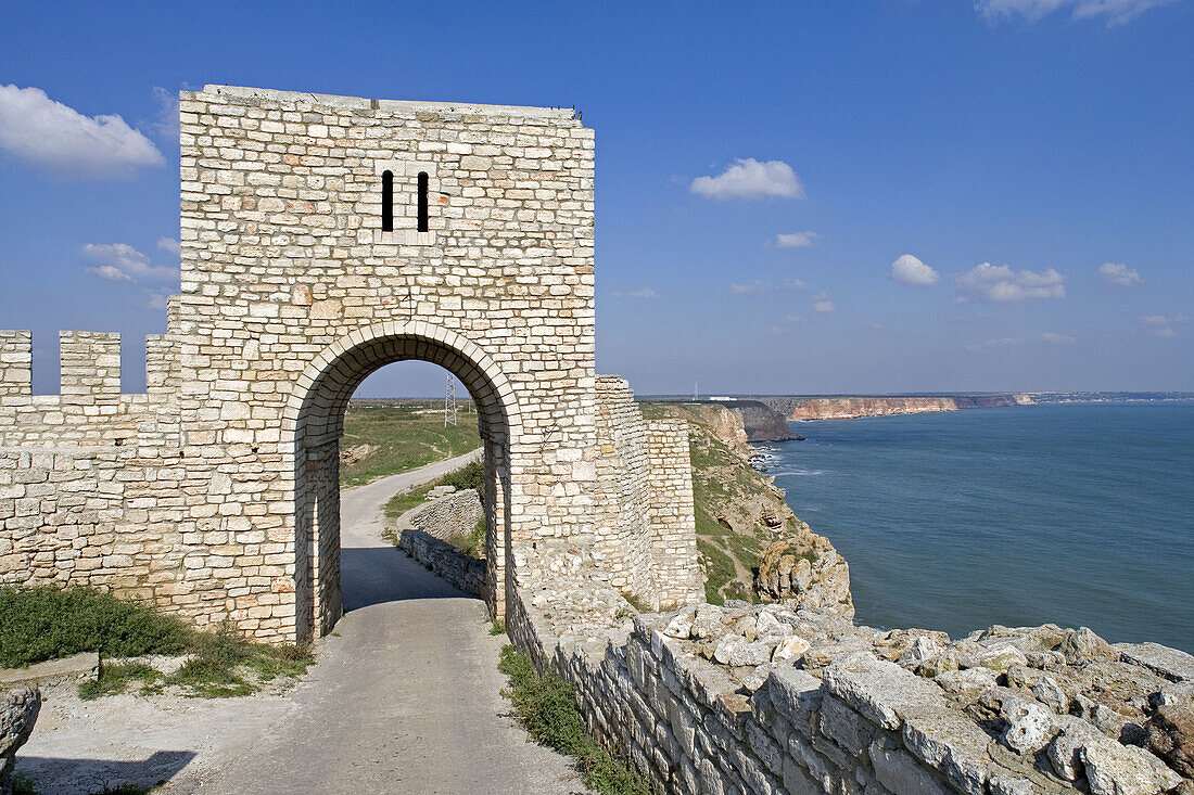 8th century citadel, Kaliakra headland, Black Sea coast. Bulgaria