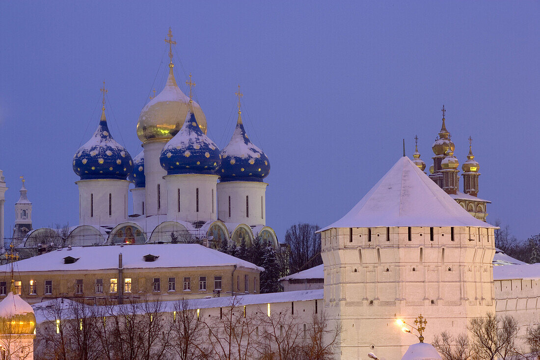 Holy Trinity-St. Sergius Lavra (monastery), Sergiyev Posad. Golden Ring, Russia