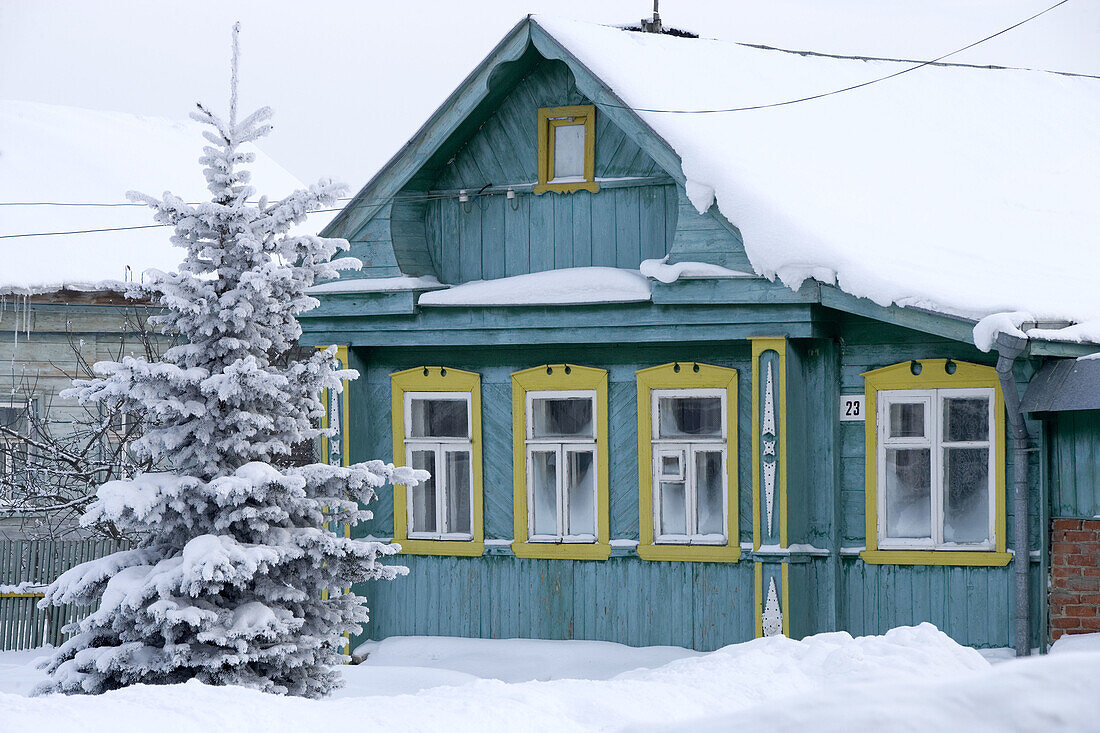 Typical houses. Suzdal. Golden Ring, Russia