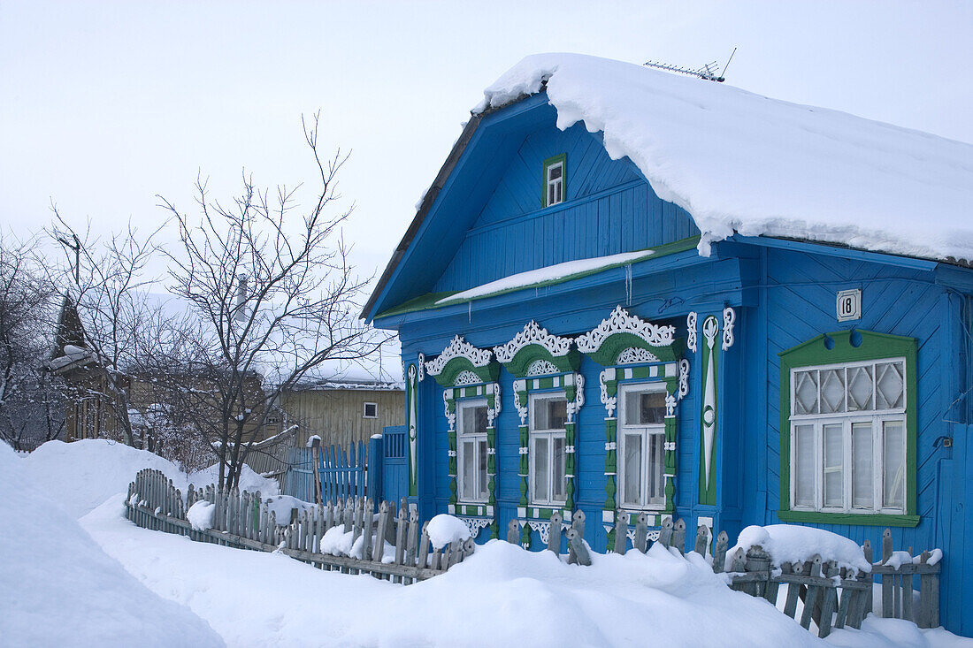 Typical houses. Suzdal. Golden Ring, Russia