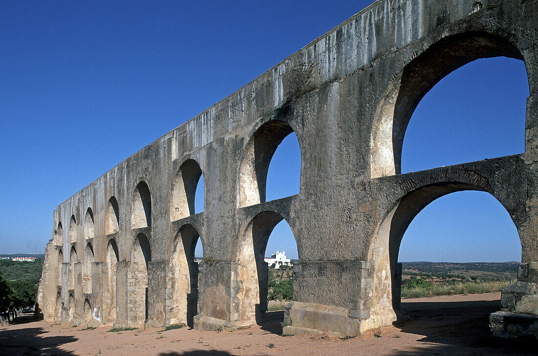 15th century aqueduct, Elvas. Alentejo, Portugal