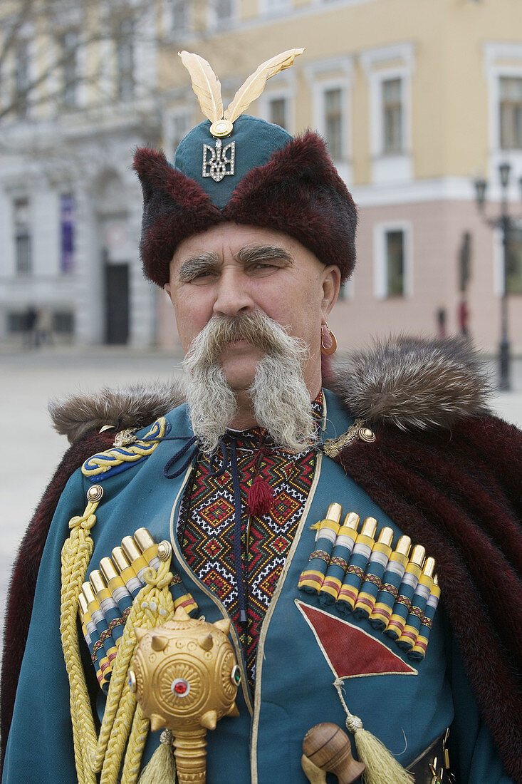 Ukranian cossack in traditional costume, Odessa. Ukraine
