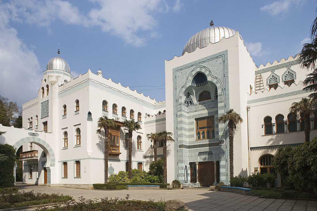 Palace of Grand Duke Peter Nicolaievich of Russia (known as Dulber that means beautiful in Crimean Tatar), built between 1895 and 1897 in Koreiz. Crimea, Ukraine