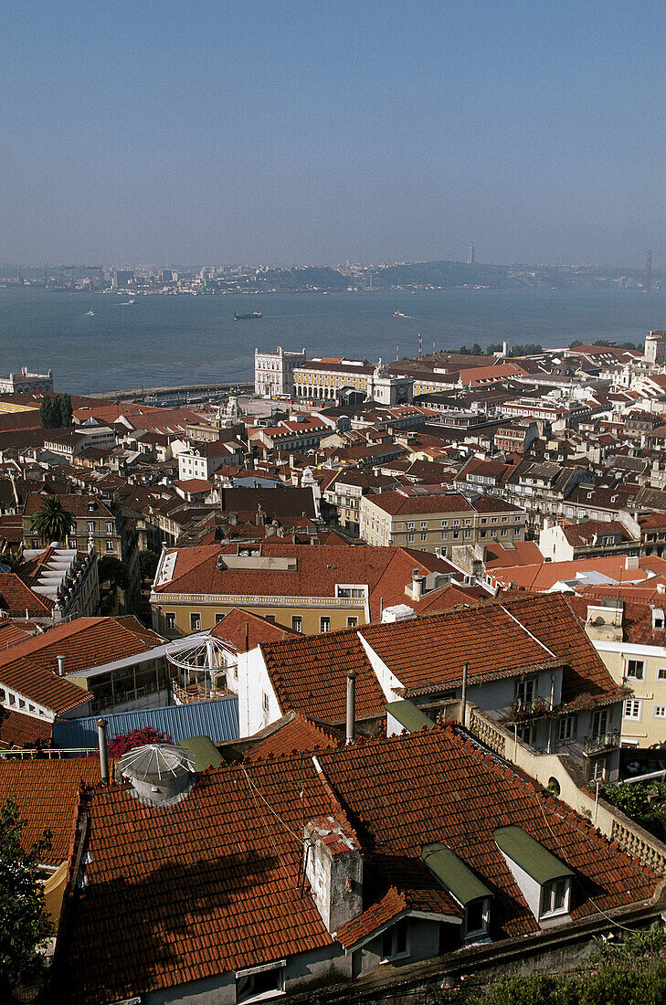 View from Castelo de São Jorge, Lisbon. Portugal