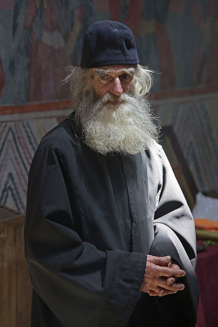 Orthodox monk. Tcherepich monastery. Bulgaria.
