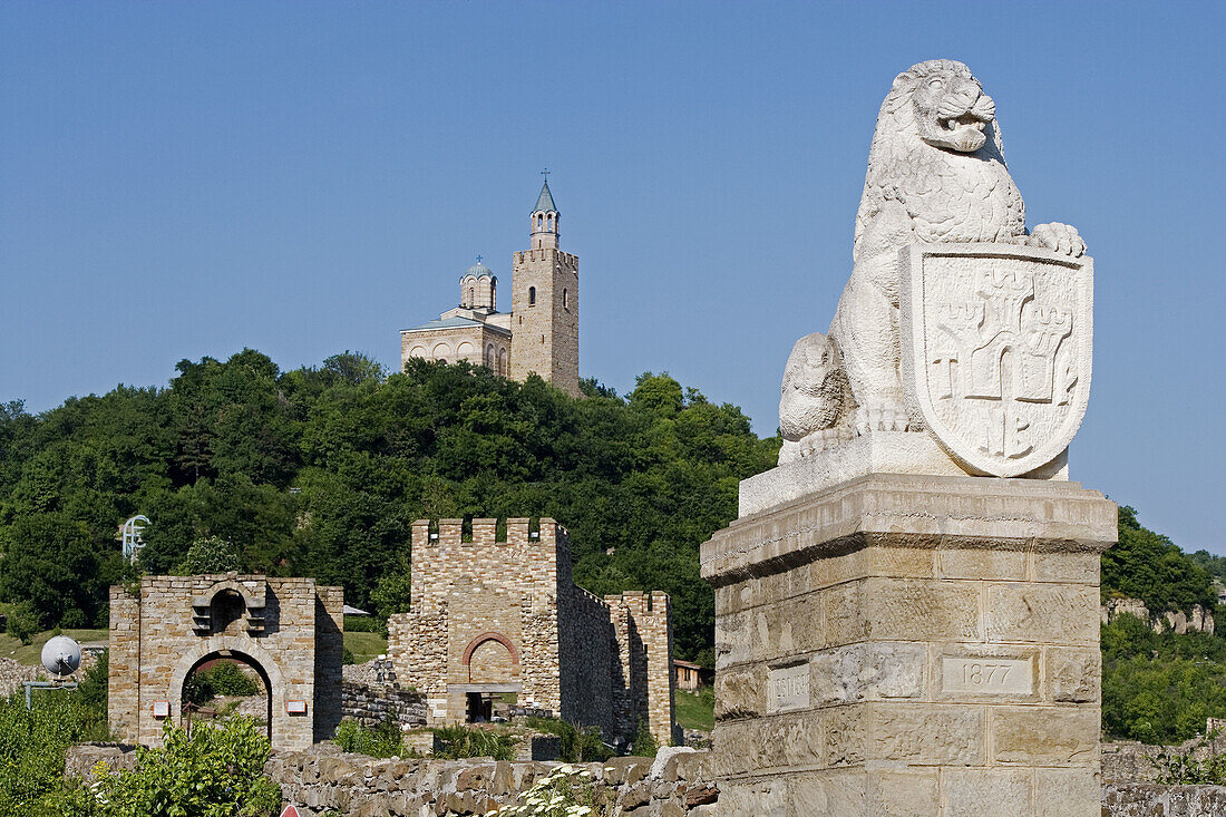 Church of St. Saviour, 1235. Patriarcal Complex. Tsarevets Fortress. Veliko Tarnovo. Bulgaria.