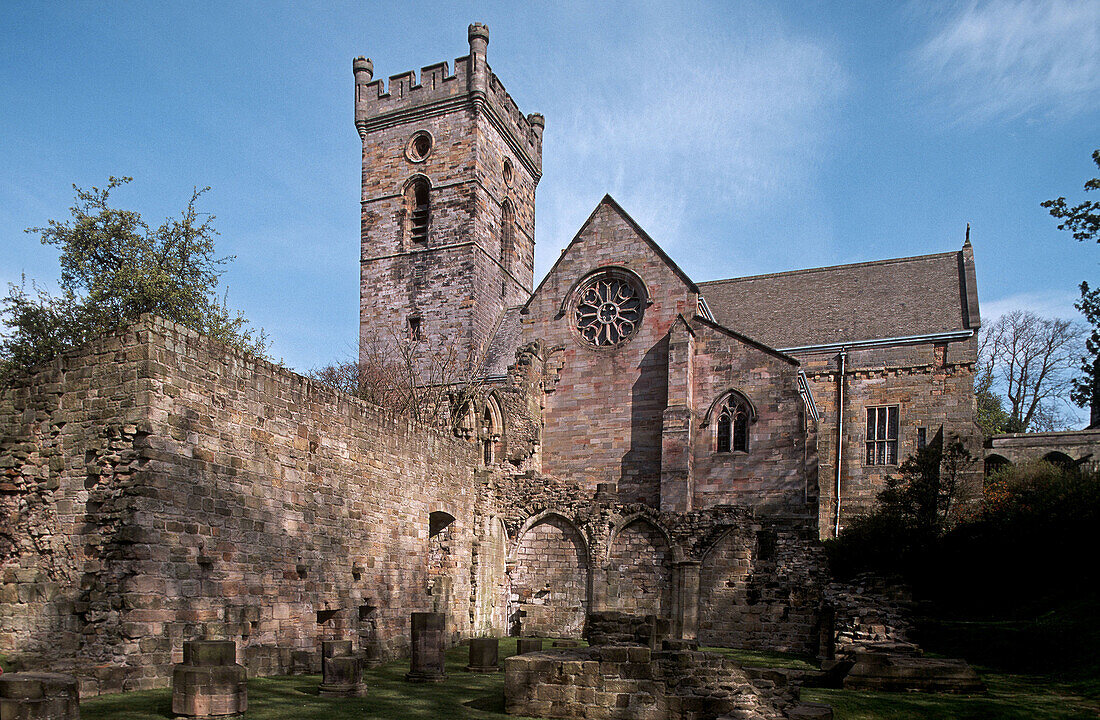 Culross Abbey ruins (XIIIth c.). Culross. Scotland. UK.