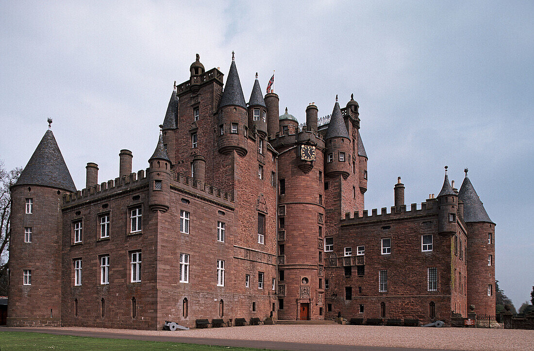 Castle. Glaims. Scotland. UK.