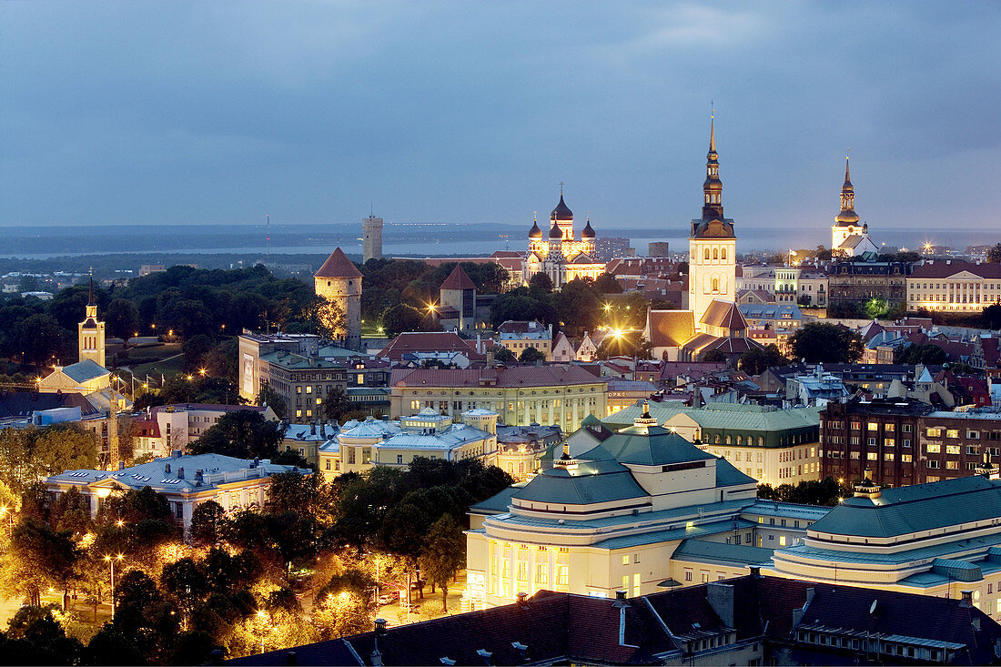 Old Town and Toompea. Tallinn. Estonia.