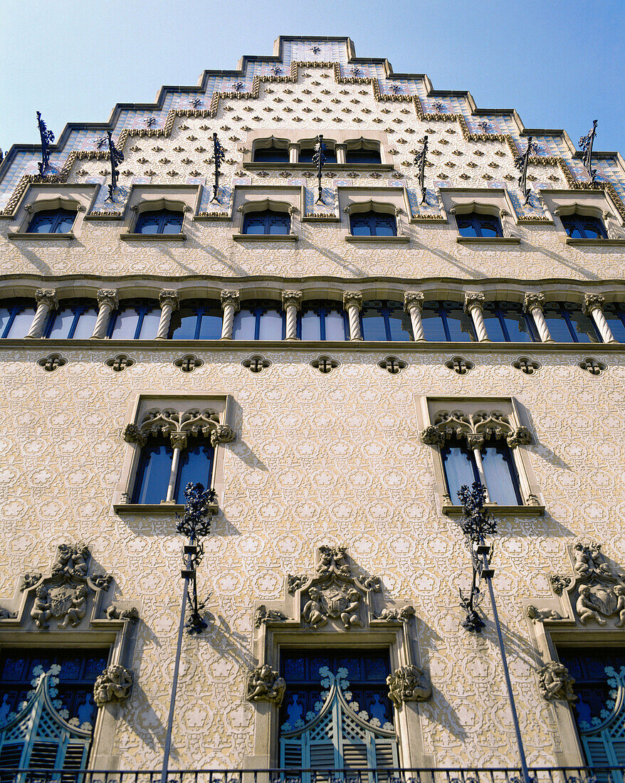 Casa Amatller by Josep Puig i Cadafalch at Passeig de Gràcia. Barcelona. Spain