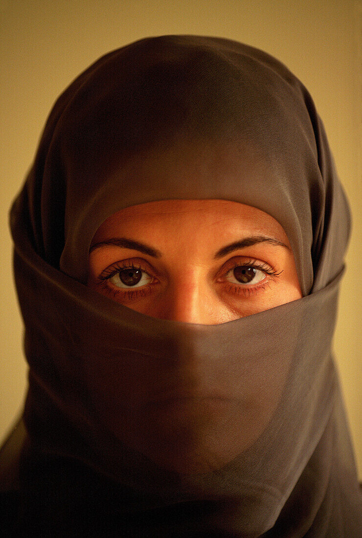 Woman wearing an Iranian-style chador