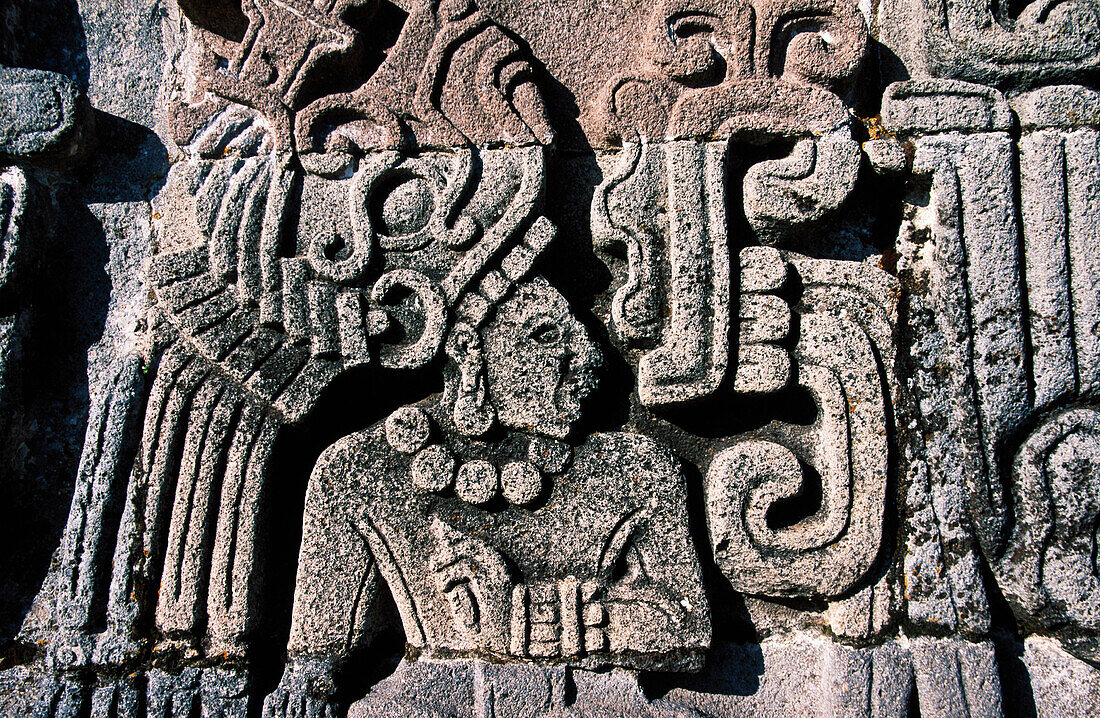 Pyramid of the Plumed Serpent. Xochicalco. Mexico