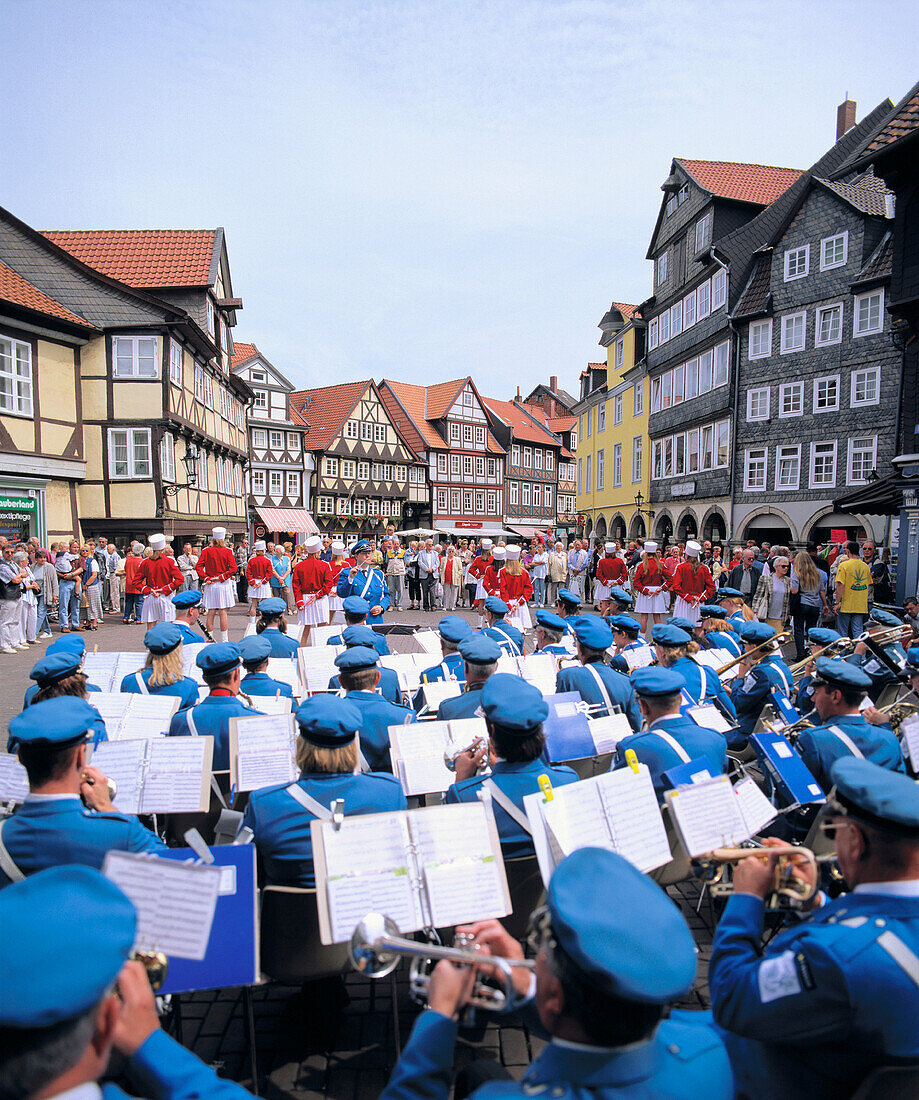 Band playing. Quedlinburg. Germany