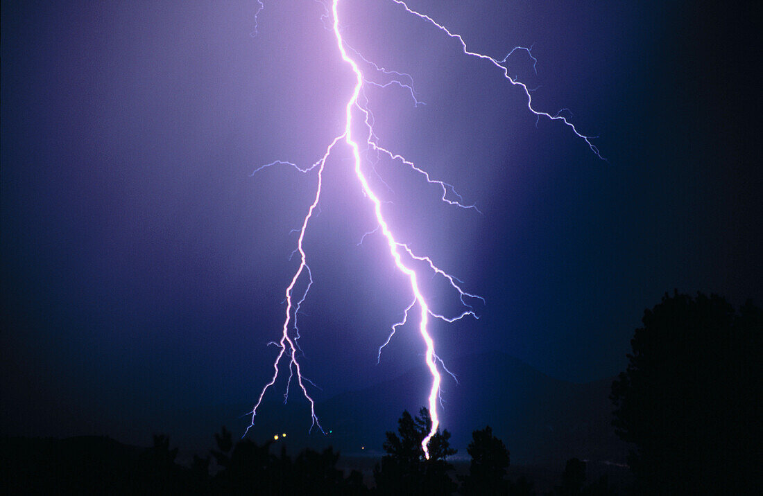  Anger, Blue, Blue sky, Bolt, Bolts, Cloud, Clouds, Color, Colour, Electric power, Electricity, Energy, Exterior, Horizontal, Light, Lightning, Meteorology, Natural phenomena, Natural phenomenon, Nature, Night, Nighttime, Outdoor, Outdoors, Outside, Power