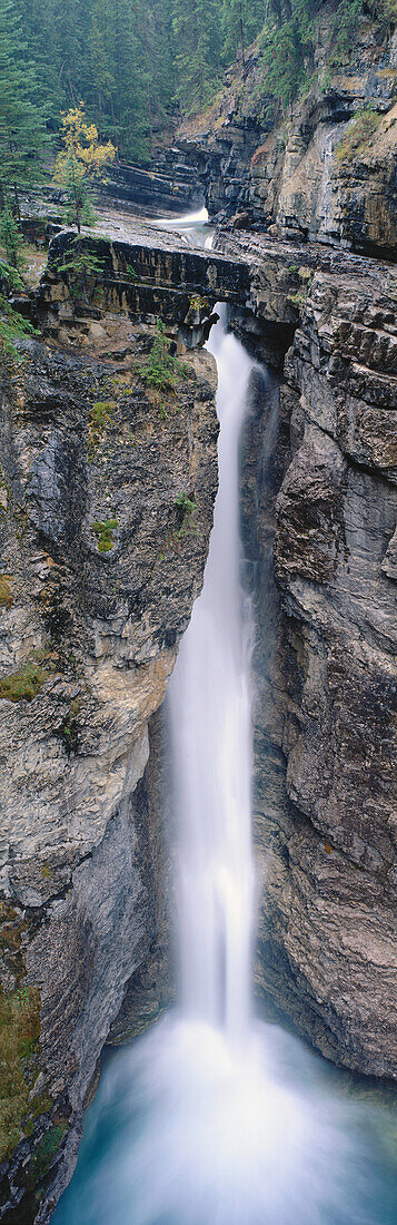 Upper Falls of Johnston Creek. Banff National Park. Alberta. Canada