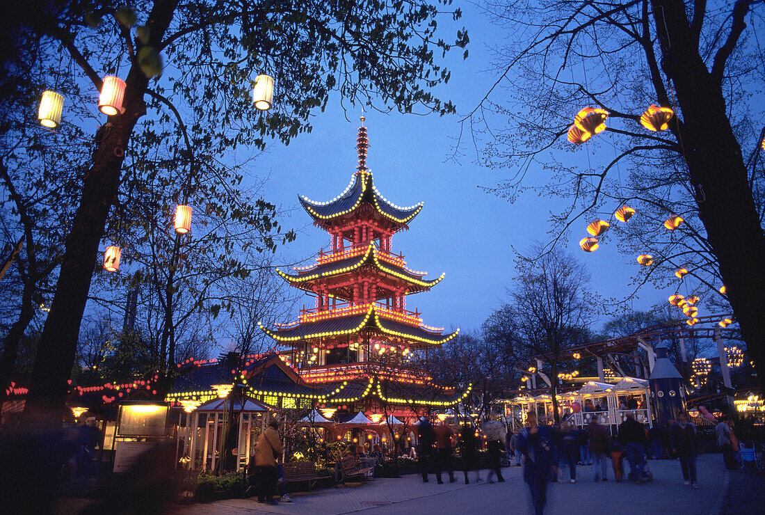 Tivoli Gardens. Copenhagen. Denmark