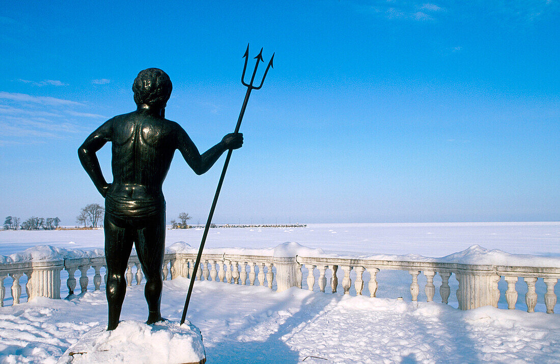 Statue of Poseidon. Petrodvorets. Near St. Petersburg. Russia