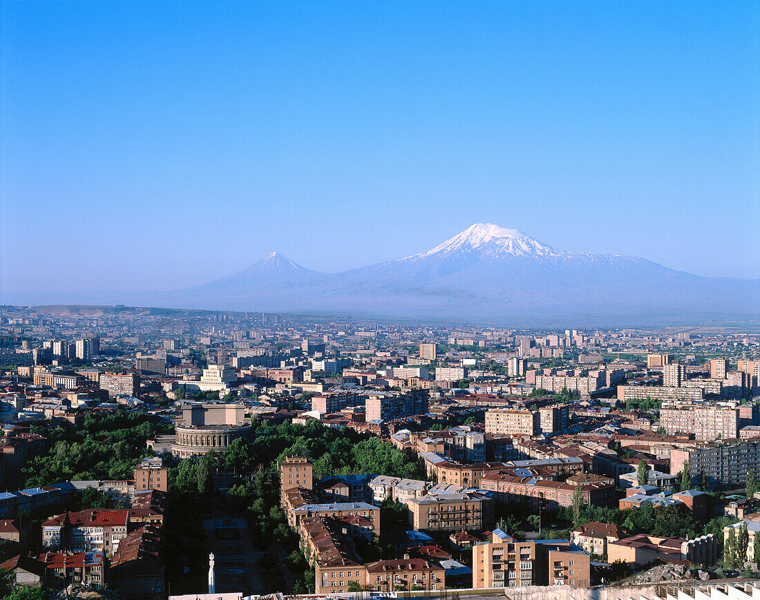 Yerevan and Mt. Ararat. Armenia