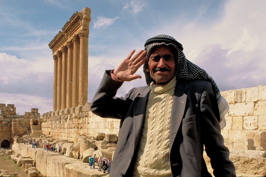 Acropolis guardian. Baalbek. Lebanon