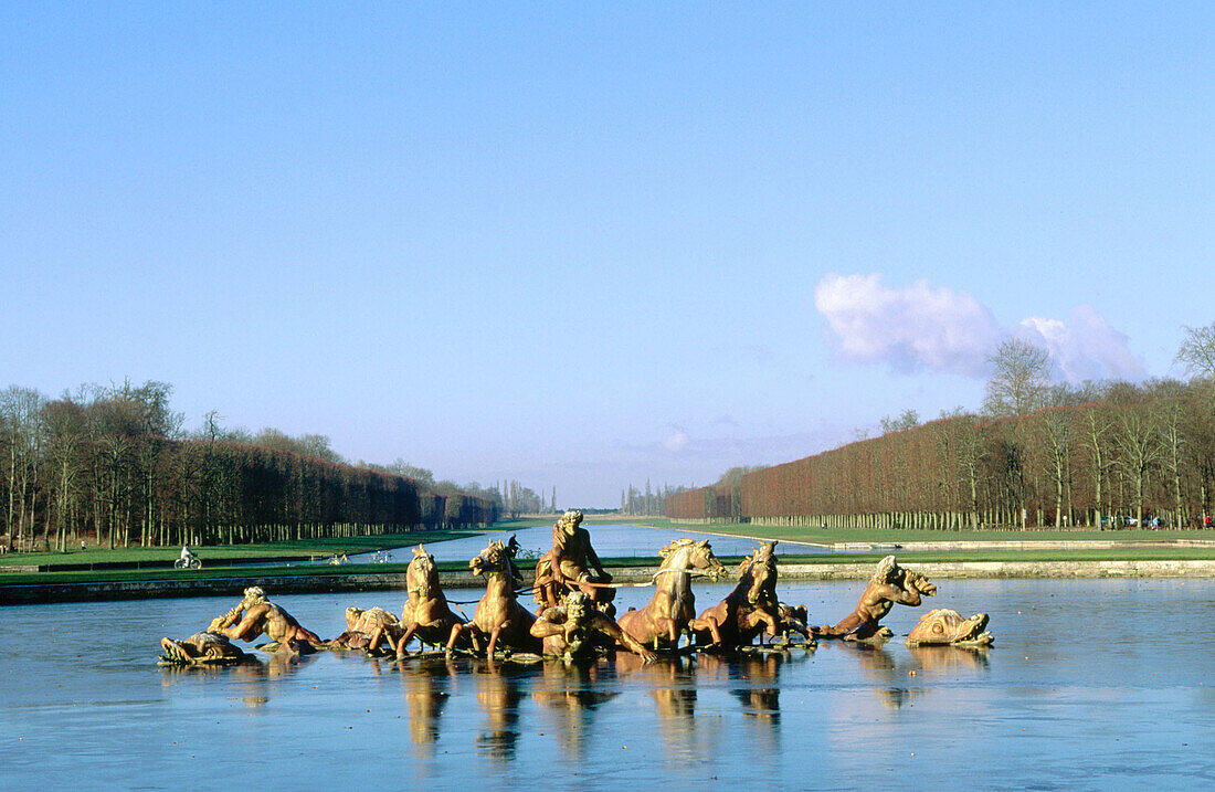 Fountain of Apollo, gardens of Versailles Palace. France