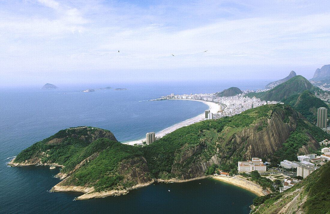 Praia Vermelha & Copacabana. Rio de Janeiro. Brazil