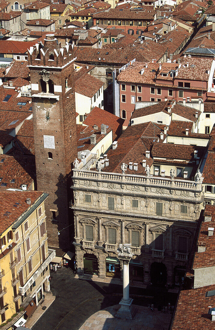 Maffei Palace in Piazza delle Erbe. Verona. Veneto, Italy