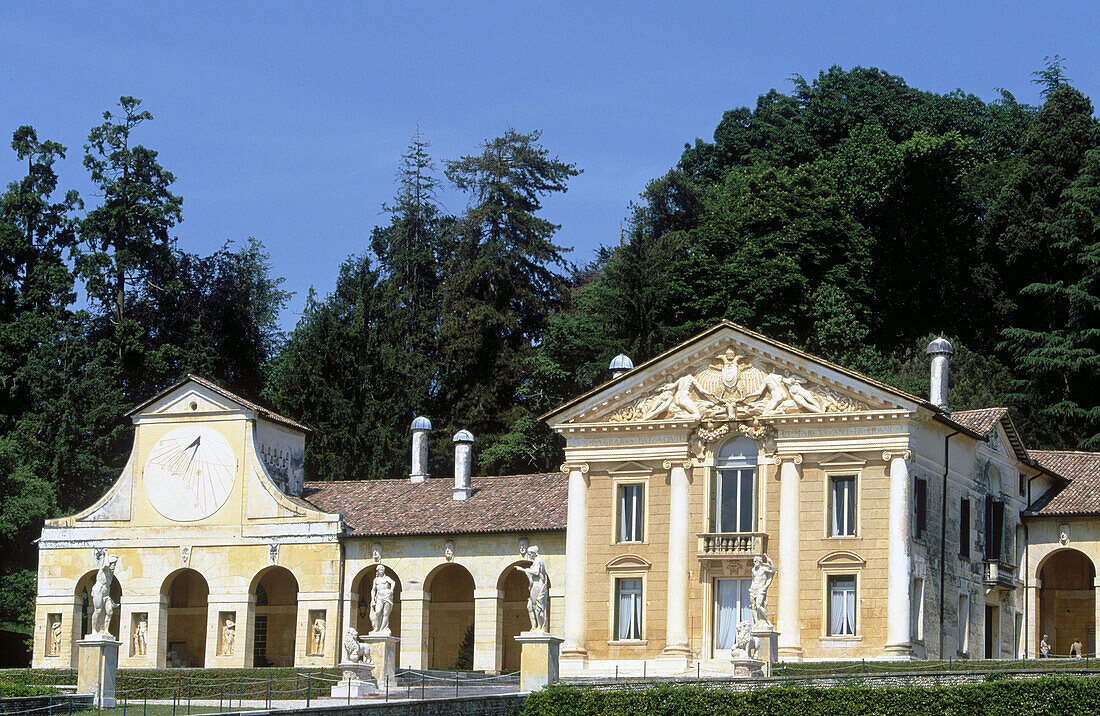Villa Barbaro (designed by Palladio) at Maser. Veneto, Italy