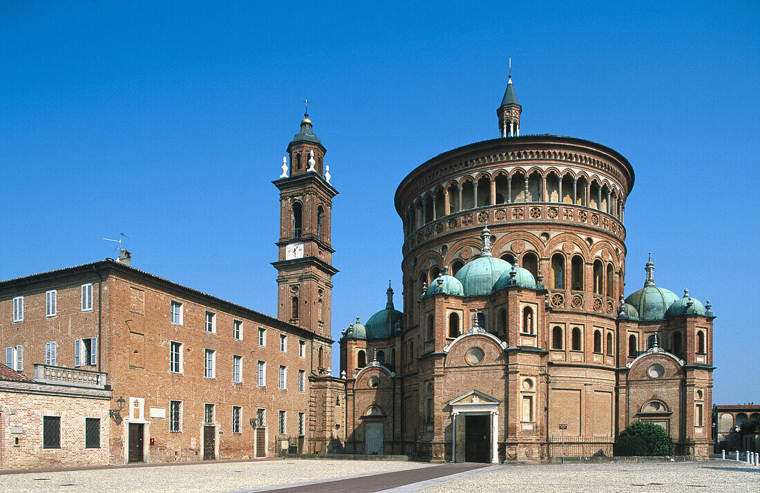 Sanctuary of Santa Maria della Croce (1490-1493) in Crema. Lombardy, Italy