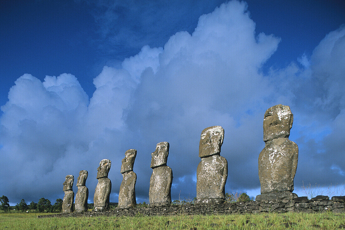 Ahu Akivi. Easter Island. Chile.