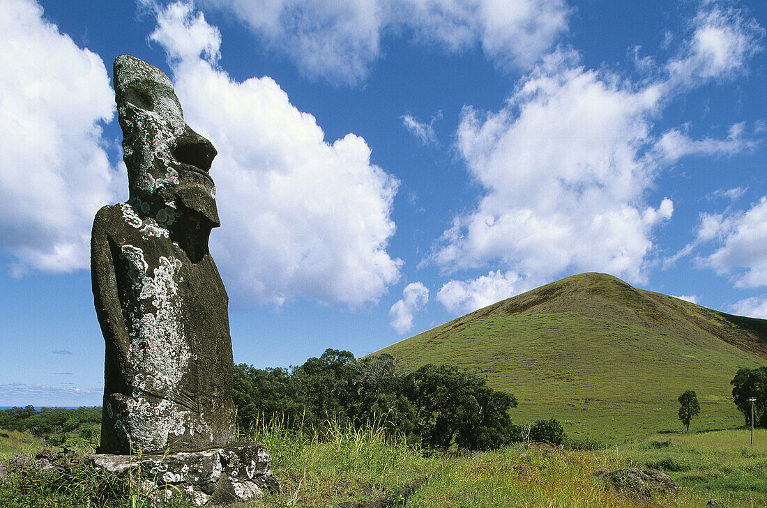 Ahu Huri A Urenga. Easter Island. Chile.